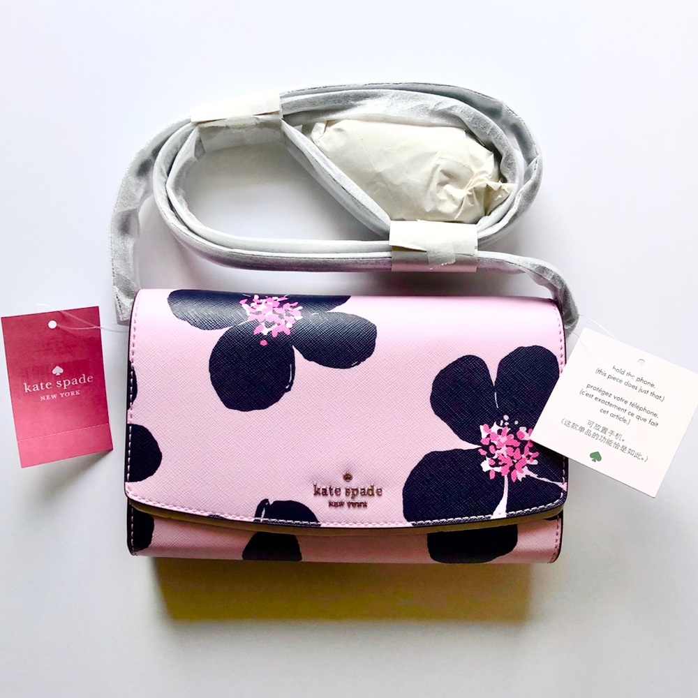 NWTs Kate Spade laurel way grand floral wallet bag